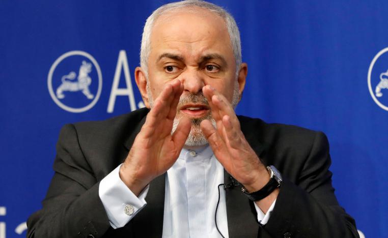 Iran's Foreign Minister Mohammad Javad Zarif speaks at the Asia Society in New York