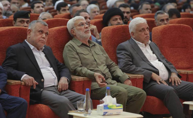 زعامات الحشد الشعبي في مؤتمر في بغداد
