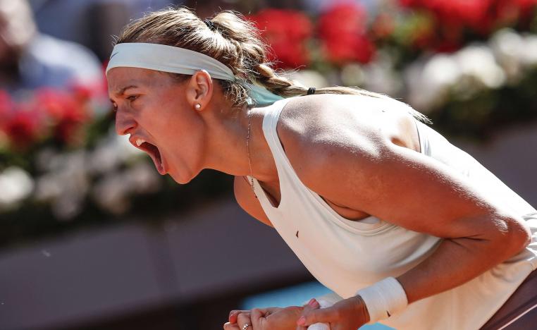 كفيتوفا على طريق الحفاظ على اللقب