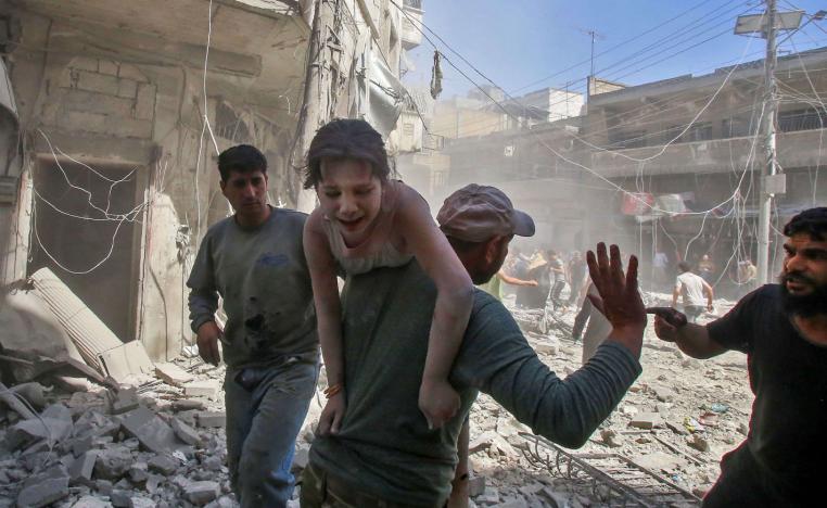 غارات جوية على ادلب