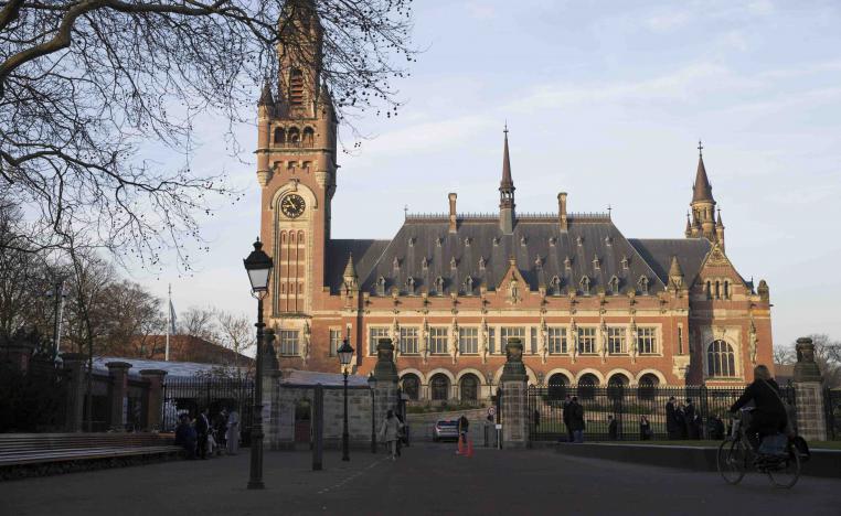 The International Court of Justice, or World Court, in The Hague, Netherlands