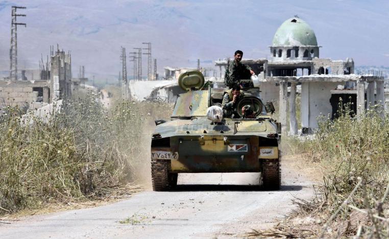 دبابة سورية تدخل منطقة كفر نبودة شمال حماة