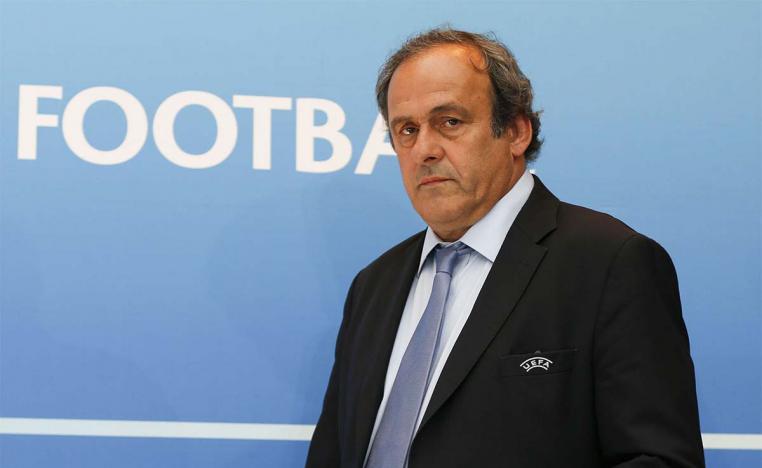 Platini was forced to leave his job as UEFA chief 