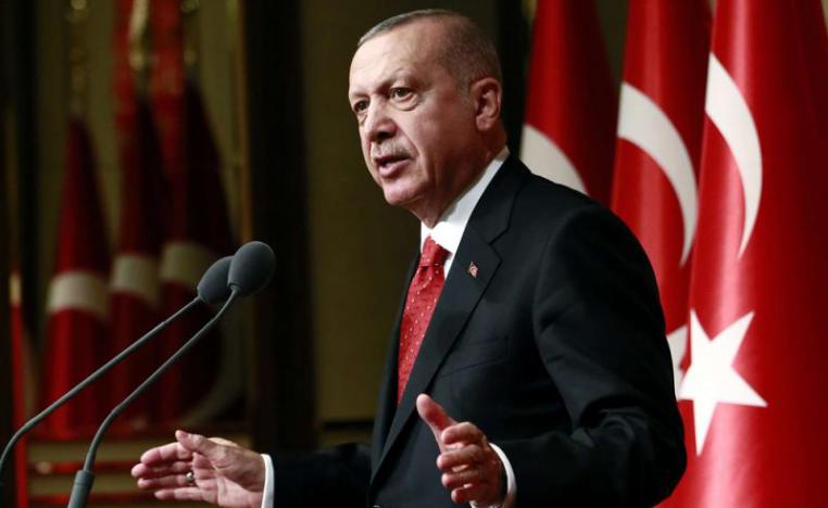 Turkish President Recep Tayyip Erdogan addresses a meeting in Ankara, May 30.