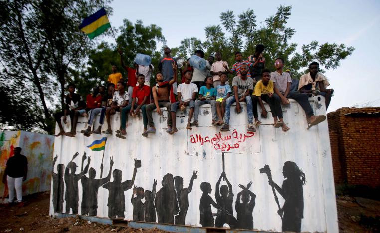 المحتجون في السودان