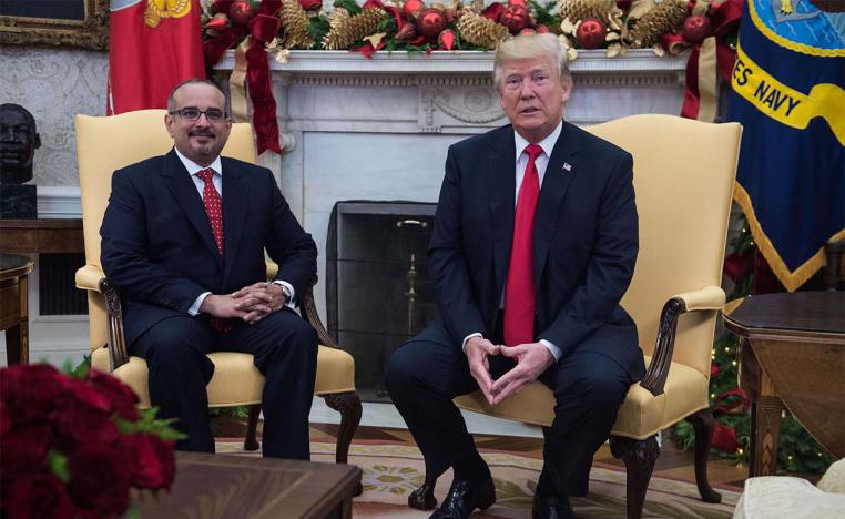 Bahraini Crown Prince Salman bin Hamad al-Khalifa last met with US President Donald Trump in Washington in November 2017