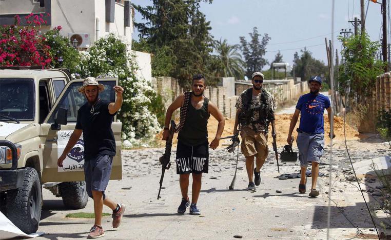Fighters loyal to the internationally recognised Libyan Government of National Accord 