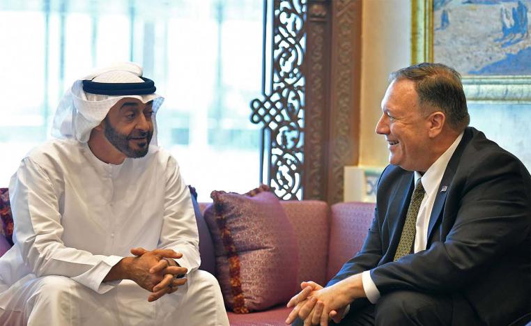 US Secretary of State Mike Pompeo takes part in a meeting with Abu Dhabi Crown Prince Mohammed bin Zayed al-Nahyan in Abu Dhabi