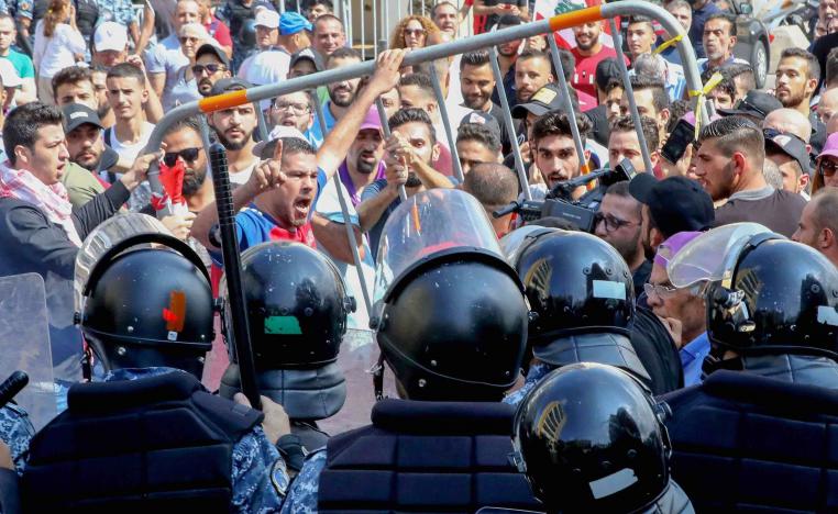 Lebanon, heavily indebted, faces financial strains linked to a slowdown in capital inflows needed for the funding of the government