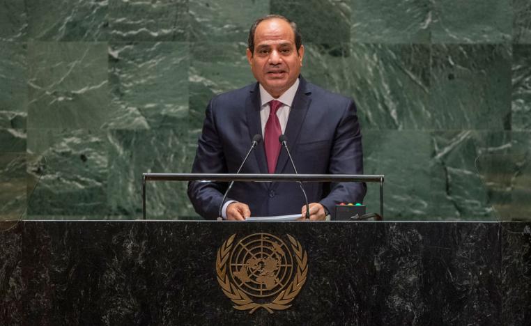 Egyptian President Abdel Fattah el-Sisi addresses the 74th session of United Nations General Assembly