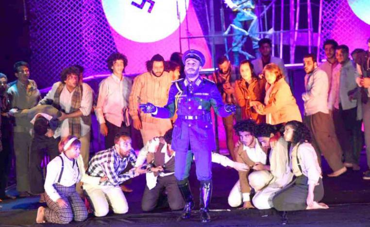 A scene from the Egyptian play “Sobibor”