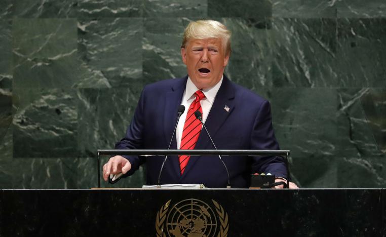 US President Donald Trump addresses the 74th session of the United Nations General Assembly