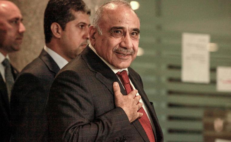 رئيس الوزراء العراقي عادل عبدالمهدي يصل البرلمان العراقي