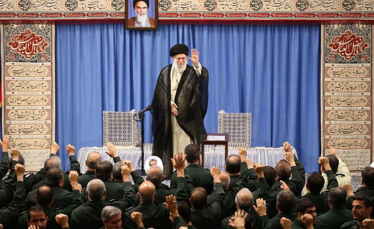 المرشد الأعلى علي خامنئي يلتقي بقادة الحرس الثوري الإيراني
