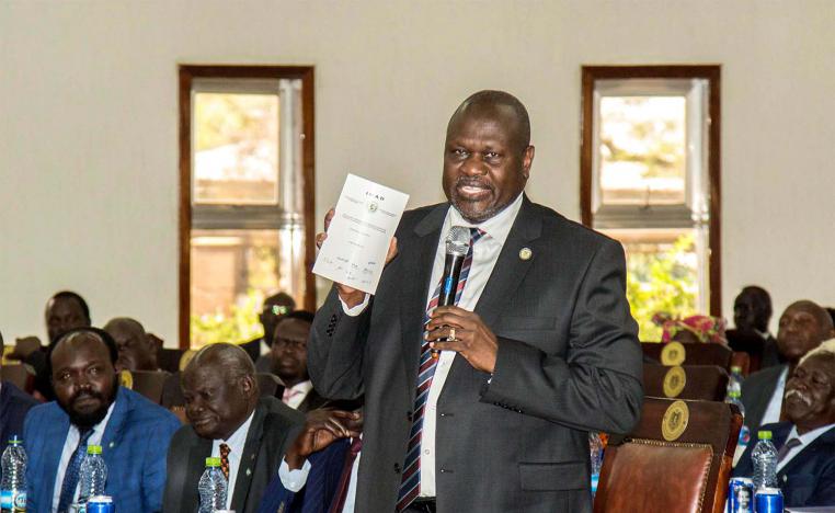 South Sudan's exiled rebel leader Riek Machar 