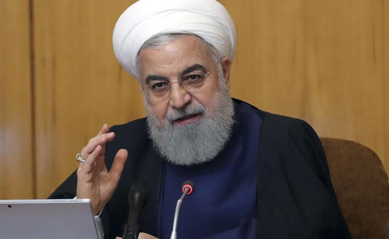 Iranian President Hassan Rohani chairing a cabinet meeting in Tehran