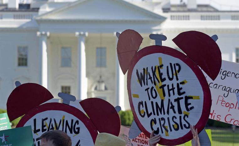 Protest against the climate change