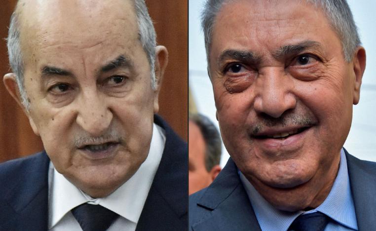 Algerian former prime Minister Abdelmadjid Tebboune and Former prime minister Ali Benflis
