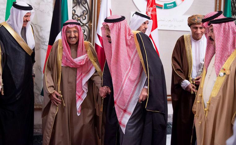 العاهل السعودي الملك سلمان وأمير الكويت الشيخ صباح الأحمد الجابر الصباح 