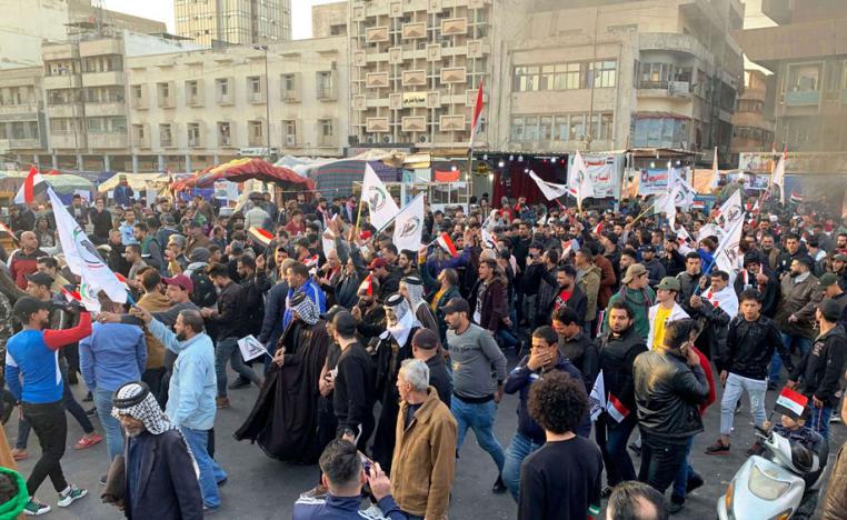 مظاهرات في البصرة تنديدا بالغارات الأميركية على مواقع لحزب الله العراقي