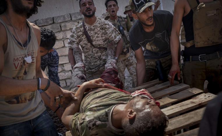جرحى في صفوف المجموعات المسلحة الداعمة لحكومة الوفاق