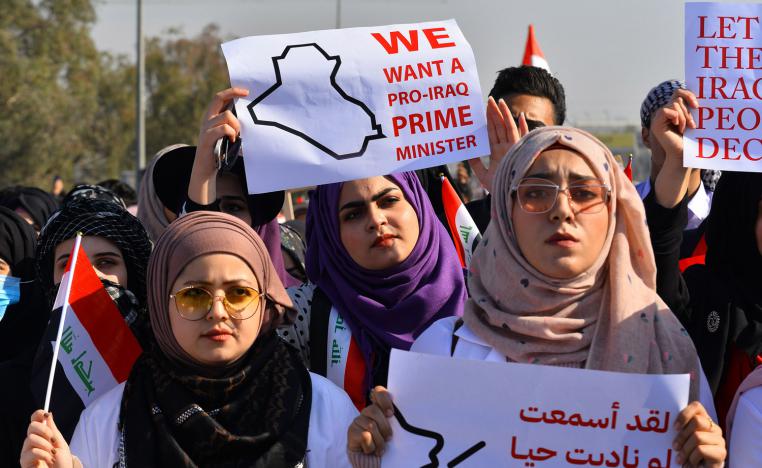 المتظاهرون العراقيون لن يقبلوا إلا برئيس وزراء مستقل ولائه للعراق فقط