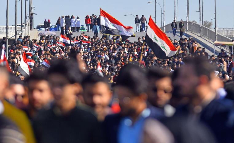 حشود المظاهرات العراقية