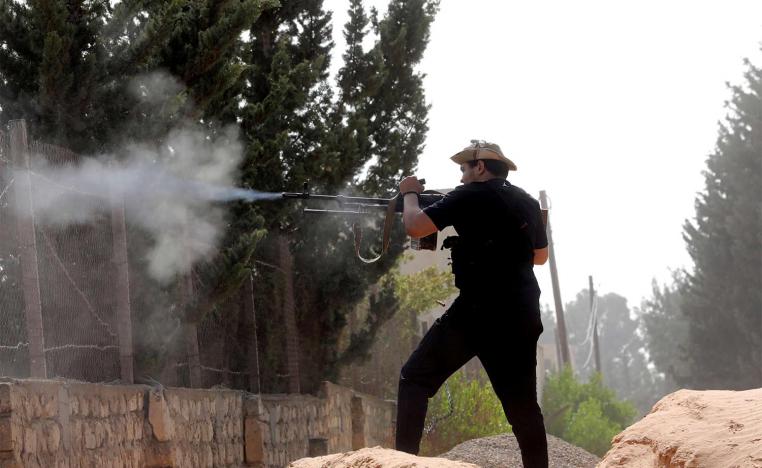 A member of the Libyan internationally recognised government forces