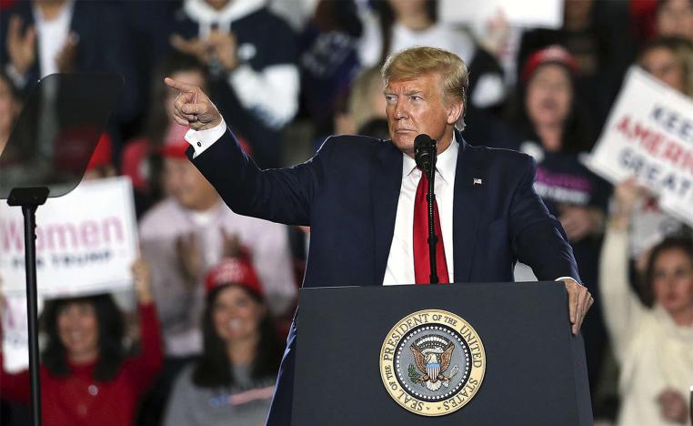 US President Donald Trump 