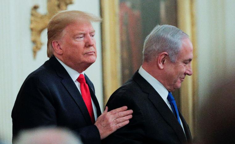 U.S. President Donald Trump and Israel's Prime Minister Benjamin Netanyahu