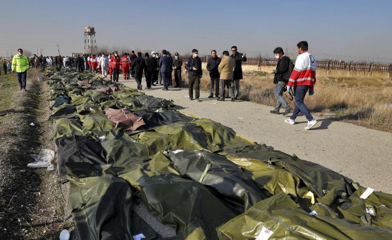 ضحايا اسقاط الطائرة الاوكرانية