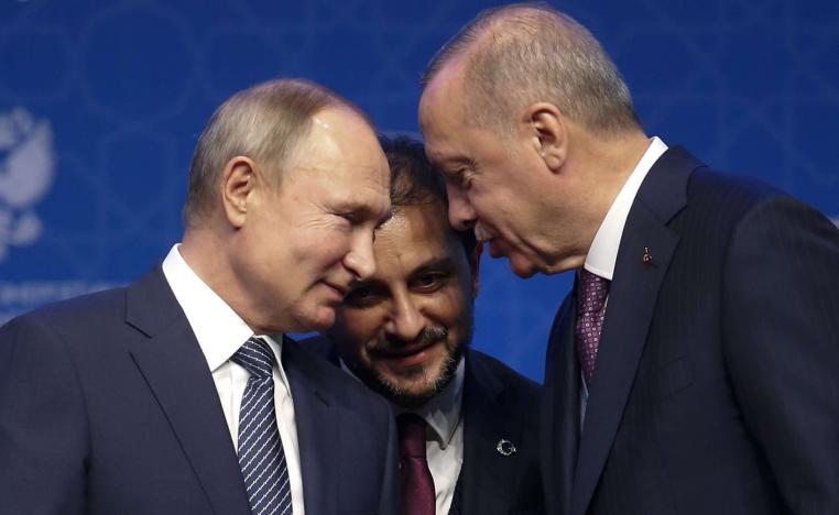 أردوغان يهمس لبوتين 'الحل يكمن في تطبيق اتفاق سوتشي' في إدلب 
