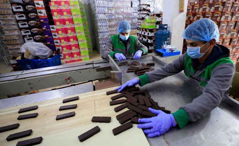 The factory relies on chocolate from as far as Argentina, sugar from African countries and dried eggs from the Netherlands