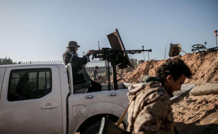 A fighter of Libya's UN-backed Government of National Accord