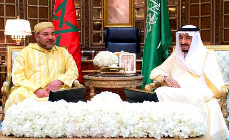 لقاء سابق بين العاهلين المغربي الملك محمد السادس والسعودي الملك سلمان