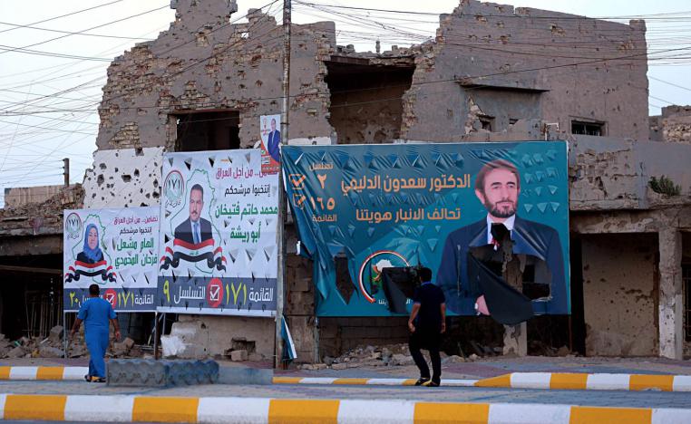 ملصقات انتخابية في الرمادي (2018)