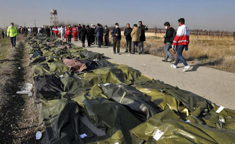 ضحايا الطائرة الاوكرانية