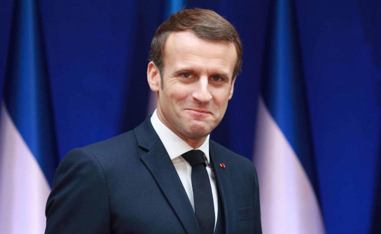 الرئيس الفرنسي ايمانويل ماكرون