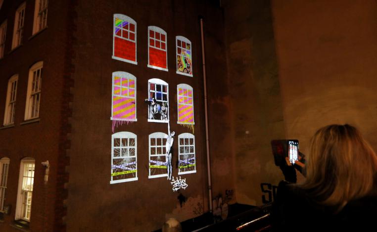 رسوم لبانكسي في بريطانيا