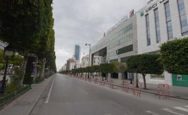 كورونا يخلي الشوارع التونسية