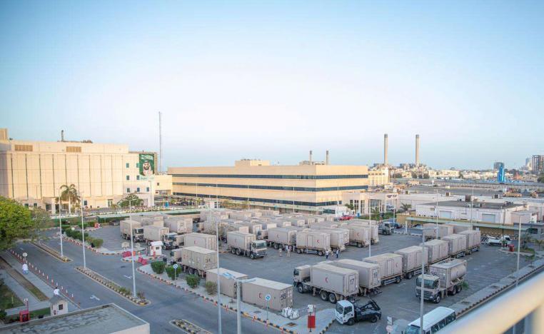 مركبات تستخدم كمشافي متنقلة في مدينة الملك فهد الطبية 