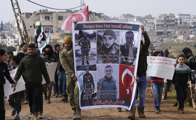 قتلى الجنود الاتراك في سوريا