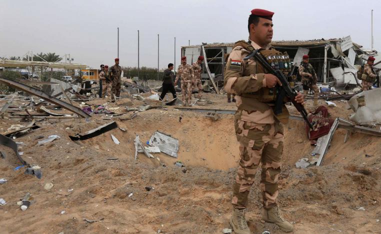 The site of the airport at the Iraqi city of Karbala, which was damaged by US air strikes on March 13