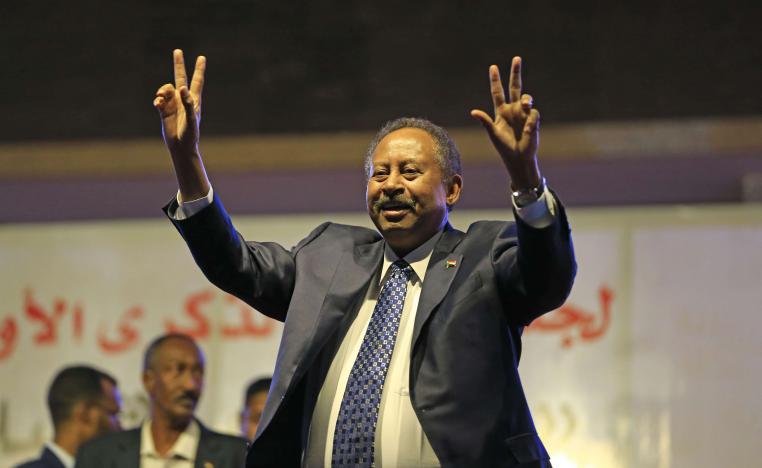 حمدوك في مكان أمن