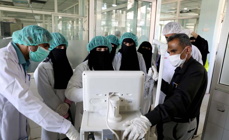Intensive care ward of a hospital in Sanaa