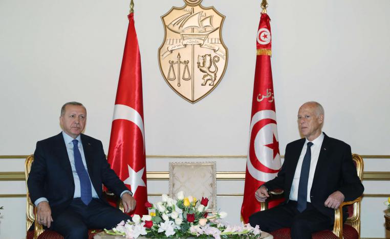لقاء سعيد وأردوغان في تونس
