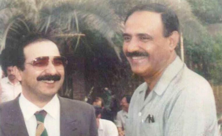 الكاتب زيد الحلي مع الصحفي العراقي سعد البزاز