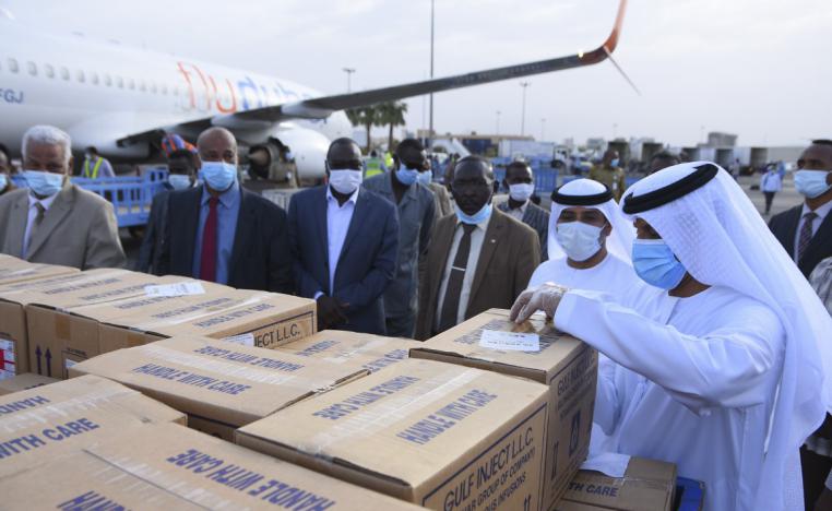 شحنة أخرى من المساعدات الطبية الإماراتية للسودان لتعزيز جهود مكافحة كورونا