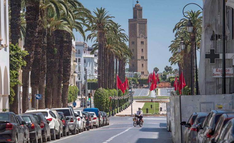 Deserted street in Rabat
