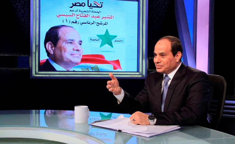 الرئيس المصري عبدالفتاح السيسي في لقاء تلفزيوني